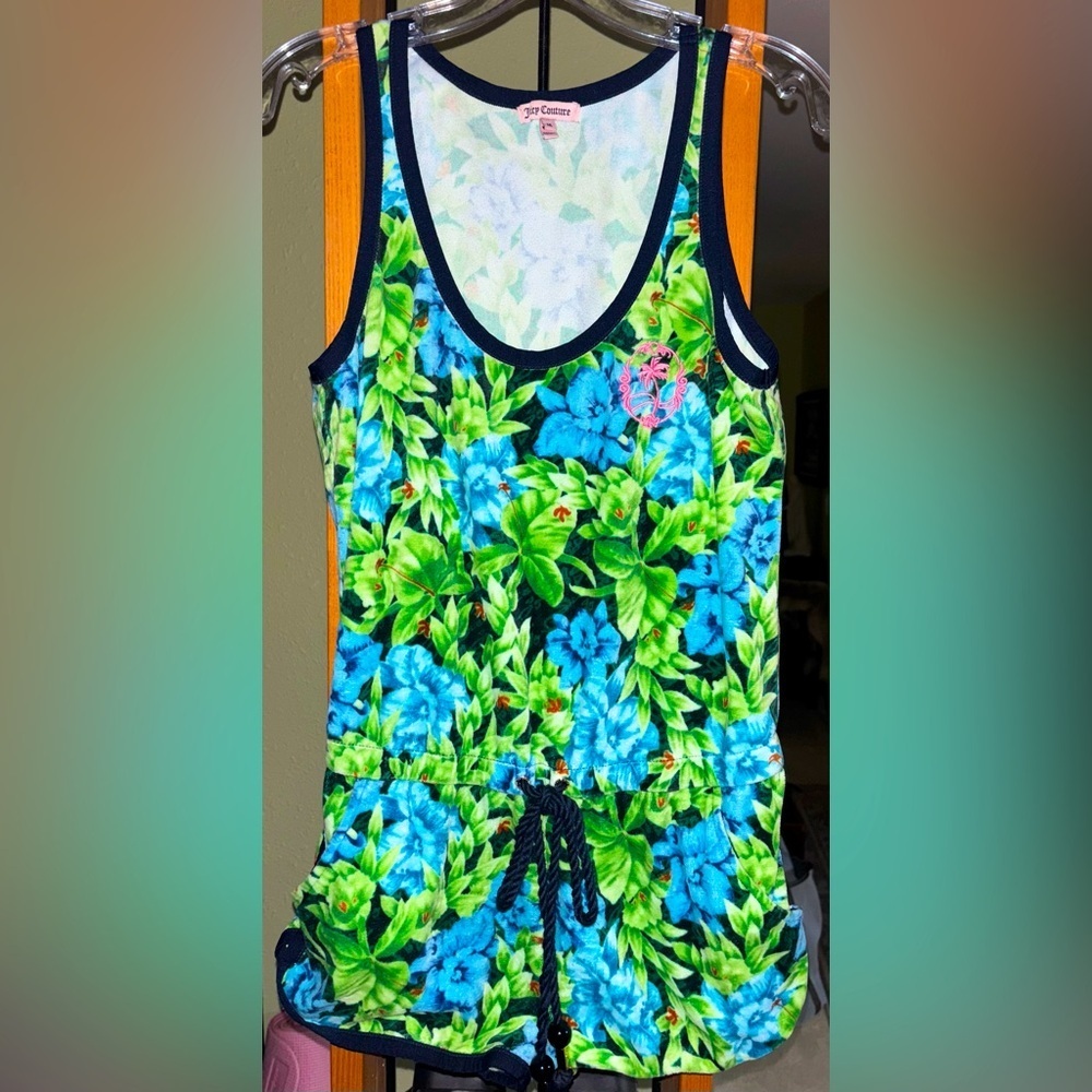 🔥RARE Juicy Couture Vintage Terry Cloth  Romper Y2K 2000s Size Medium🔥